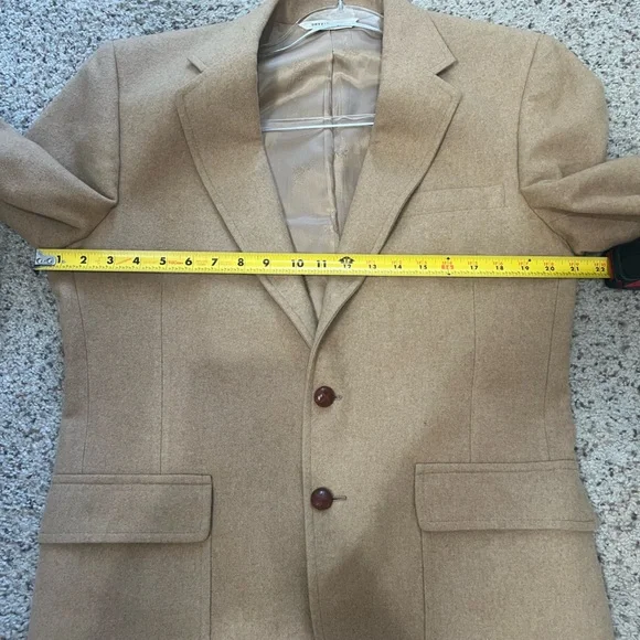 READGATE‎ EXCLUSIVELY ROBINS 100% Real Camel hair coat/ blazer in beige cream